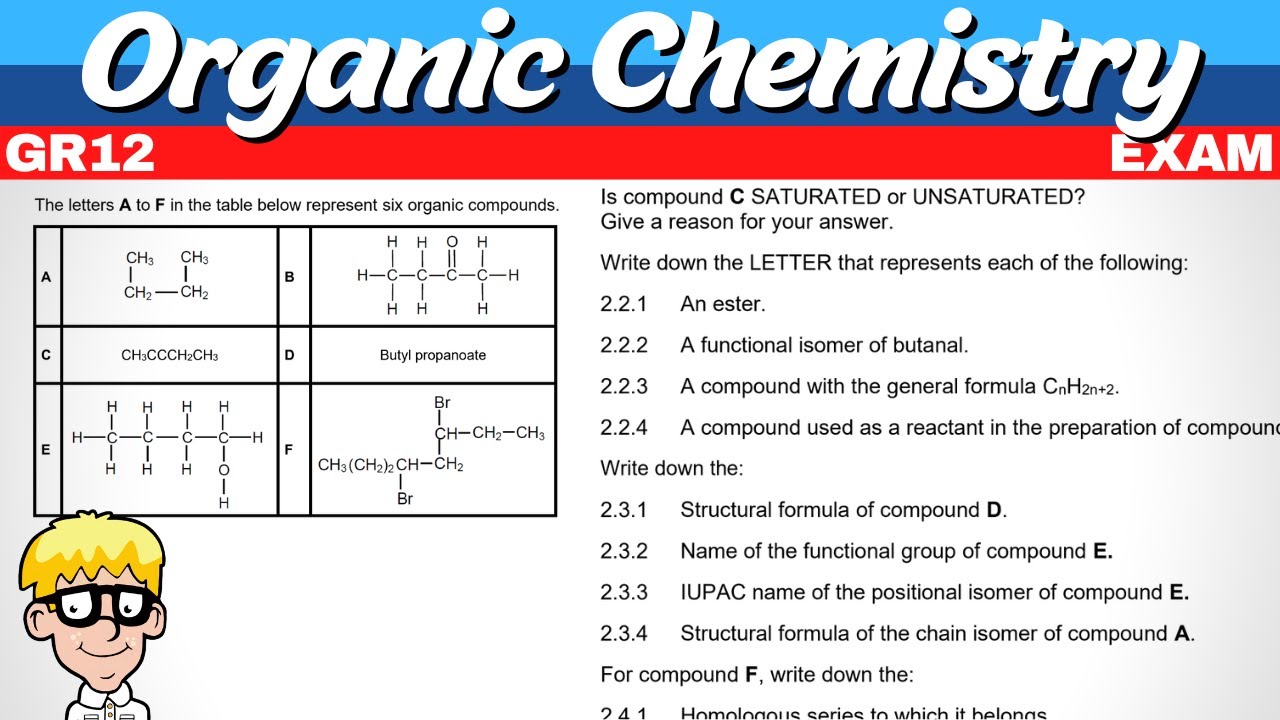 Organic Chemistry Exam Questions