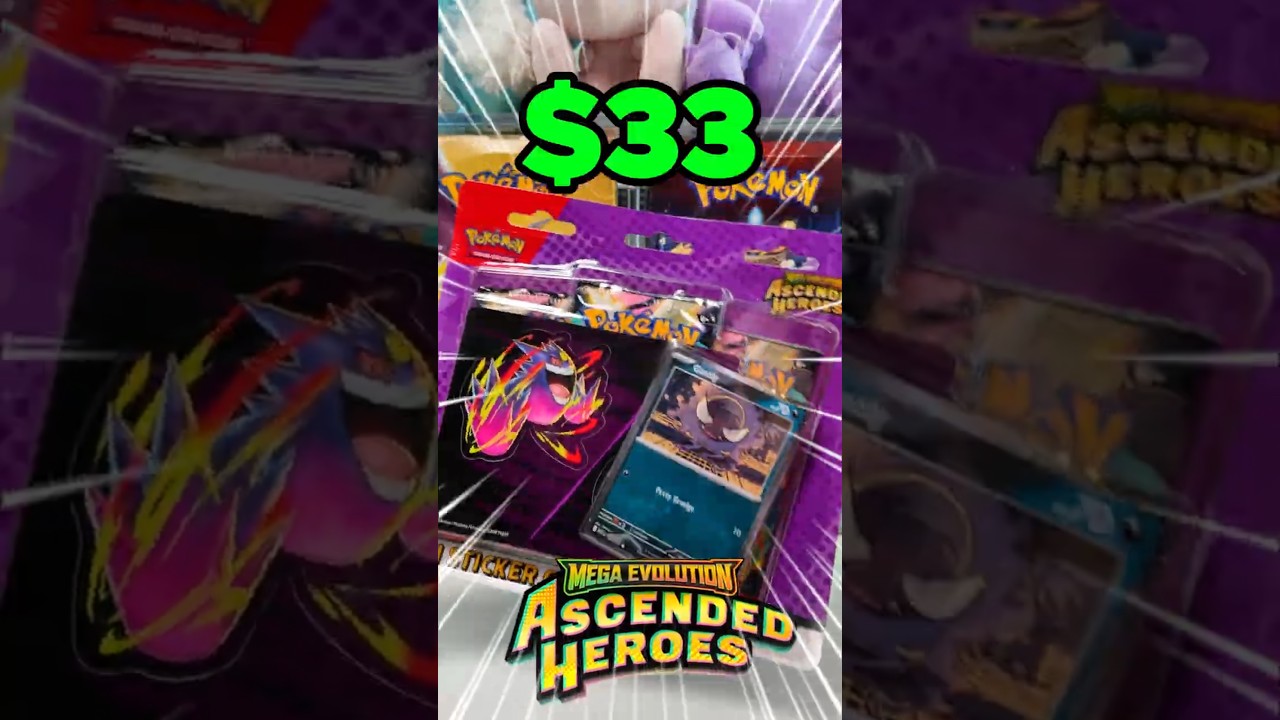 Открываю блистер с тремя наборами Ascended Heroes.