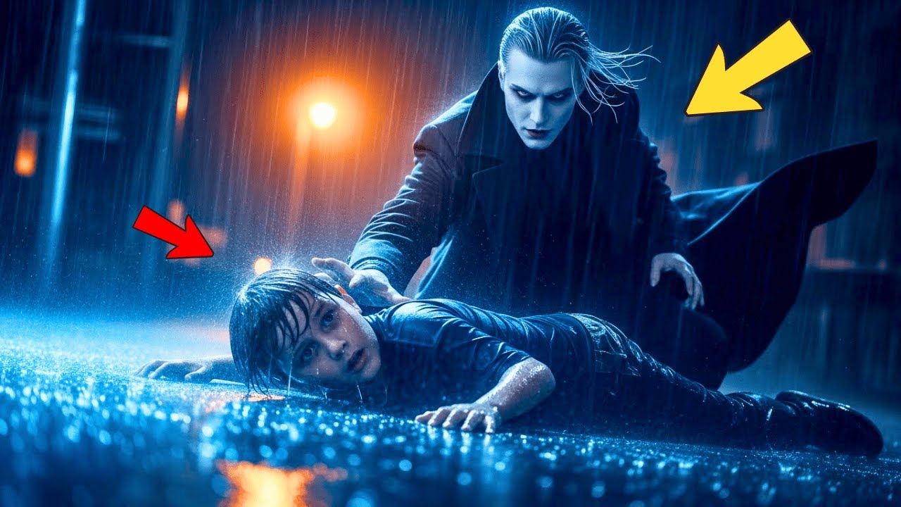 El niño cayó en la CALLE bajo la LLUVIA hasta que el Rey Vampiro apareció para SALVARLO.