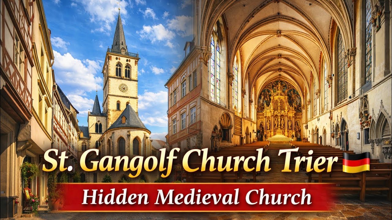 Hidden Medieval Church in Trier, Germany 🇩🇪 | St. Gangolf Church