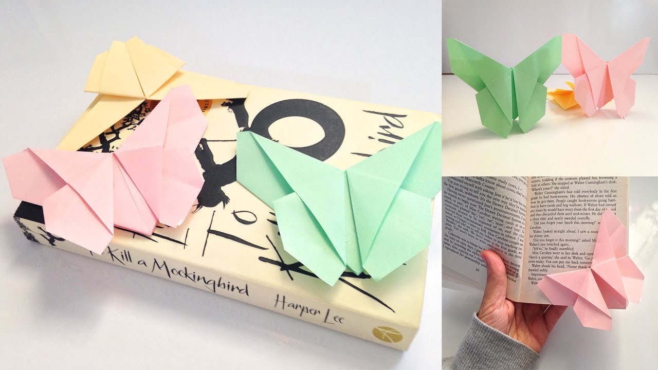 Origami Kelebek Kitap Ayracı | Okula Dönüş
