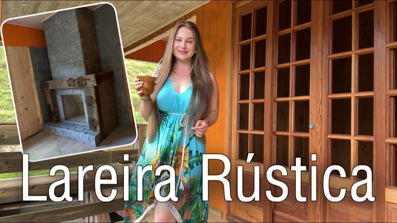 LAREIRA RÚSTICA DE PEDRA E DORMENTE -  REFORMA CASA DE CAMPO - Chácara #lareira #lareiraalvenaria