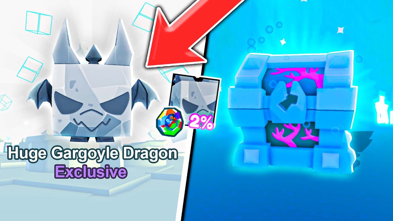NOWY HUGE GARGOYLE DRAGON I NOWA AXELOTL KRAINA PET SIMULATOR X