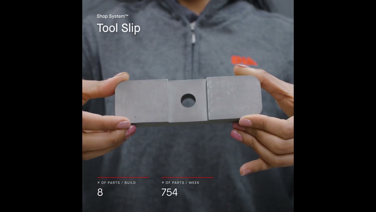 3D Printed Tool Slip with Metal Binder Jetting | #shorts