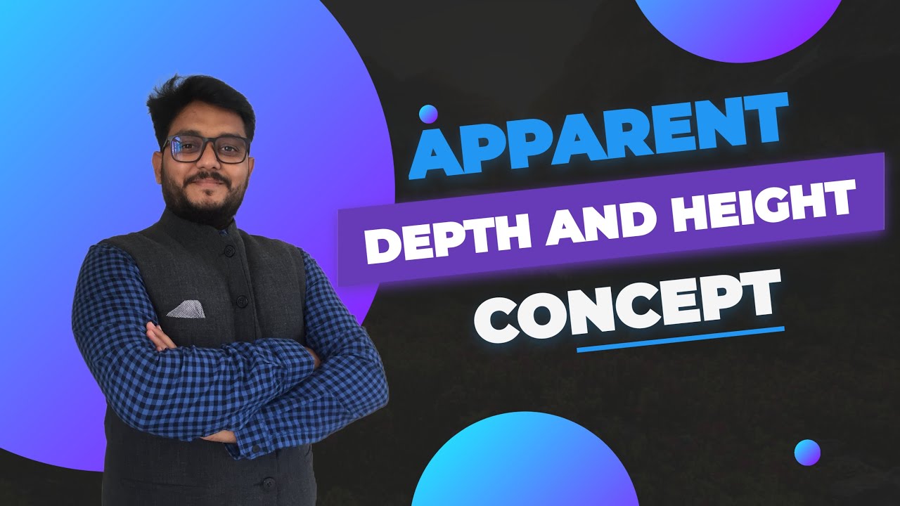 Apparent depth & Apparent  Height Concept