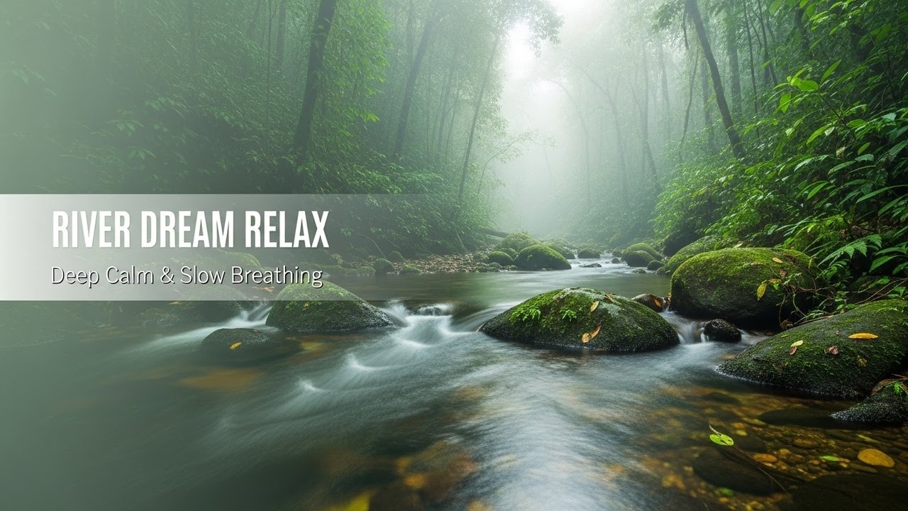 Relaxing Forest Ambience with Gentle Water Flow for Sleep Meditation Stress Relief and Calm Focus
