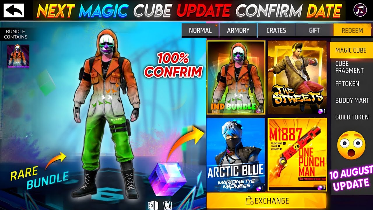 Next Magic Cube Bundles Free Fire | 15 August Magic Cube Store Update | FF New Event