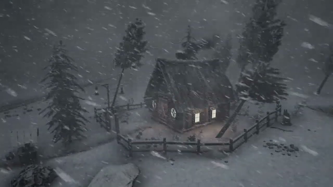 BRUTAL ALASKAN WINTER with EXTREME COLD and blizzard for sleeping | Boreal Icebound Midnight