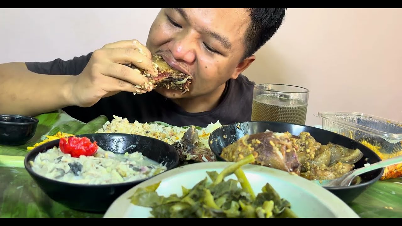 SMOKE Pork+ peanuts🥜 cooking and eating ||NorthEast India MUKBANG