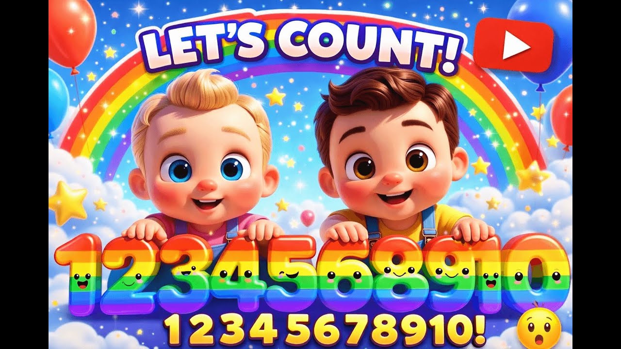 🎵 Count 1 to 10 with Me! | Fun Counting Song for Kids 👶🎶