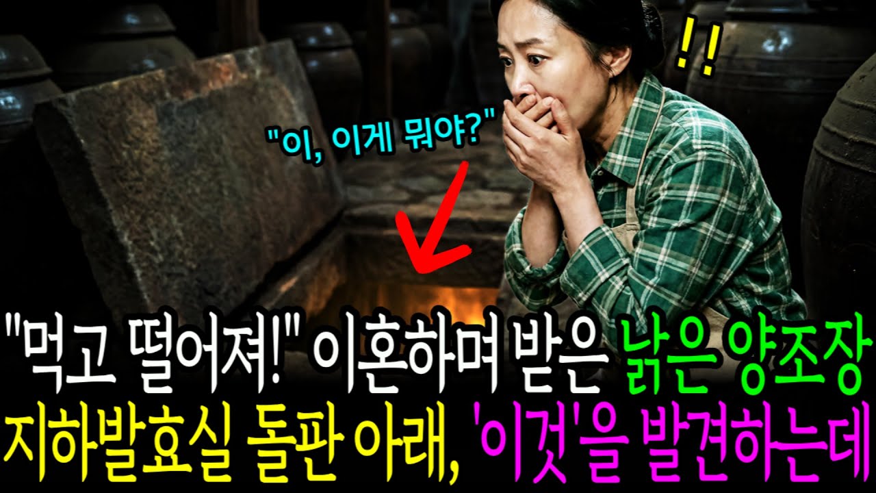 이혼 위자료로 받은 시어머니의 낡은 양조장, 지하 발효실 돌판 아래서 발견한 충격적인 '이것'을 발견하는데│노후사연│감동사연│사연라디오
