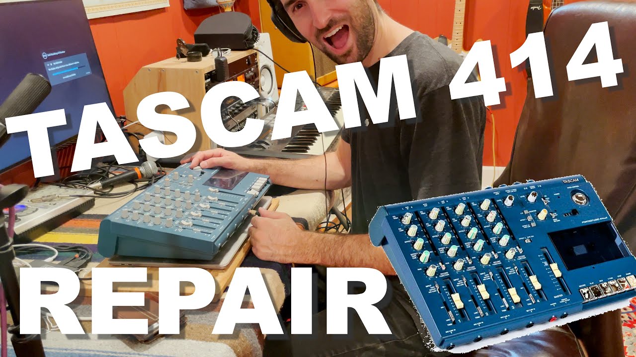 Repairing a broken Tascam 414 tape recorder