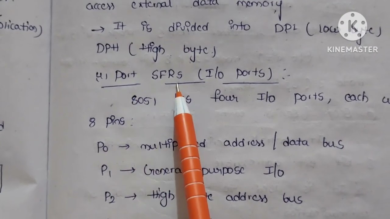 Various special functions registers of 8051 microcontroller in telugu || microcontrollers