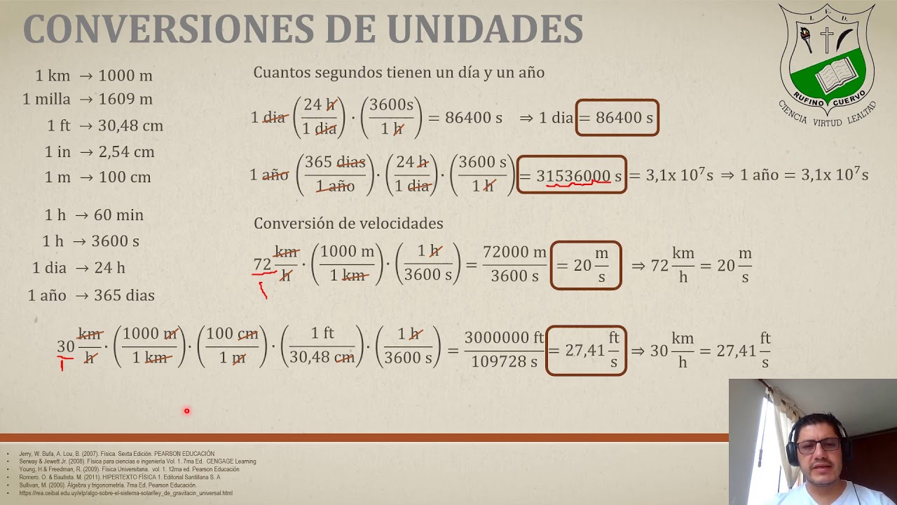 F&iacute;sica 10&deg; Conversiones