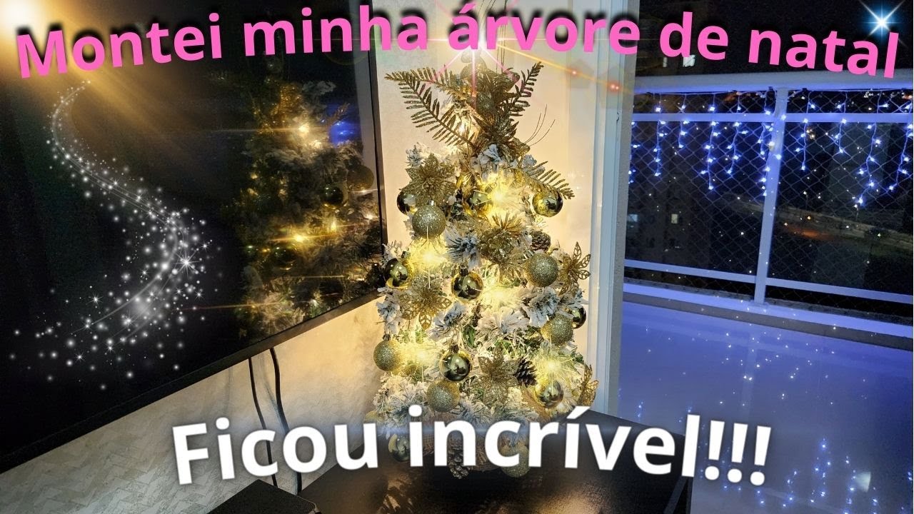 Montei minha Mini Árvore de Natal Nevada - Decoração 2023