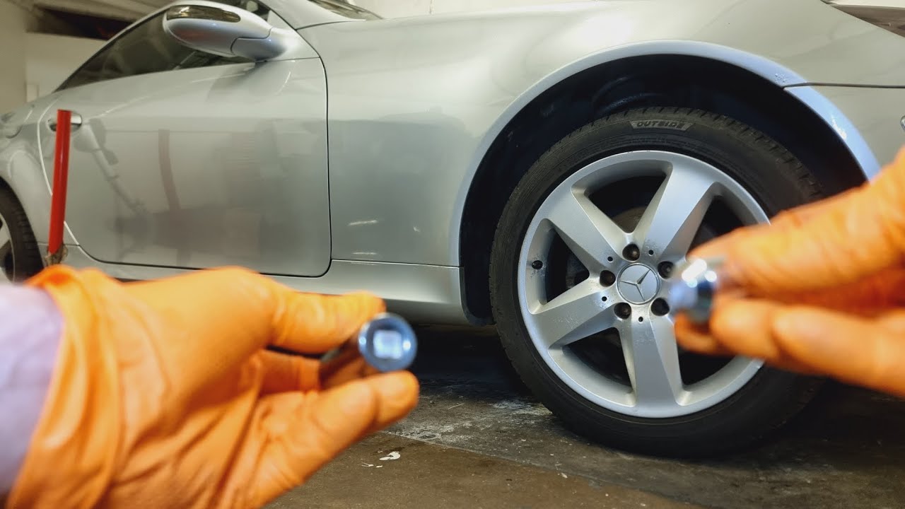 mercedes slk 2005. Lower control arm removal and replace.