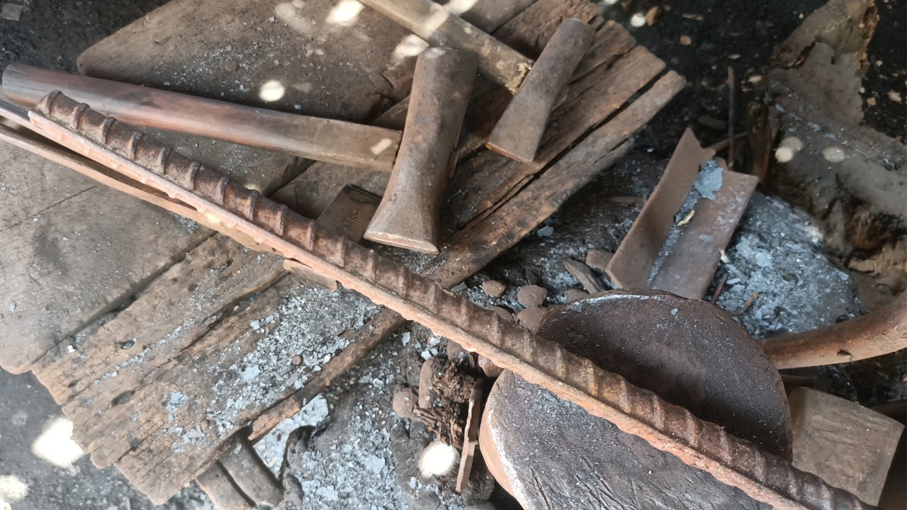 Knife Making - How to Make a Khmer Long Knife from Old Rebar
