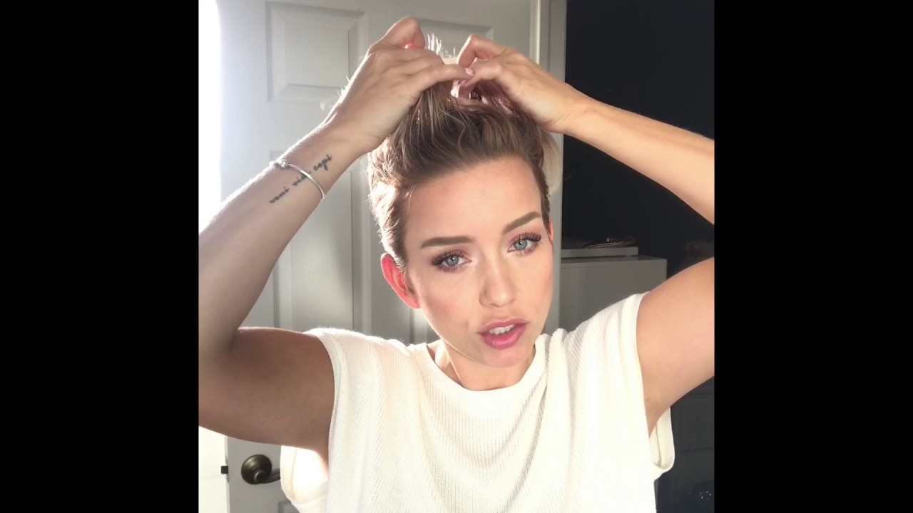 Prom Pixie Hairstyle Tutorial- how to get a simple slicked-back style