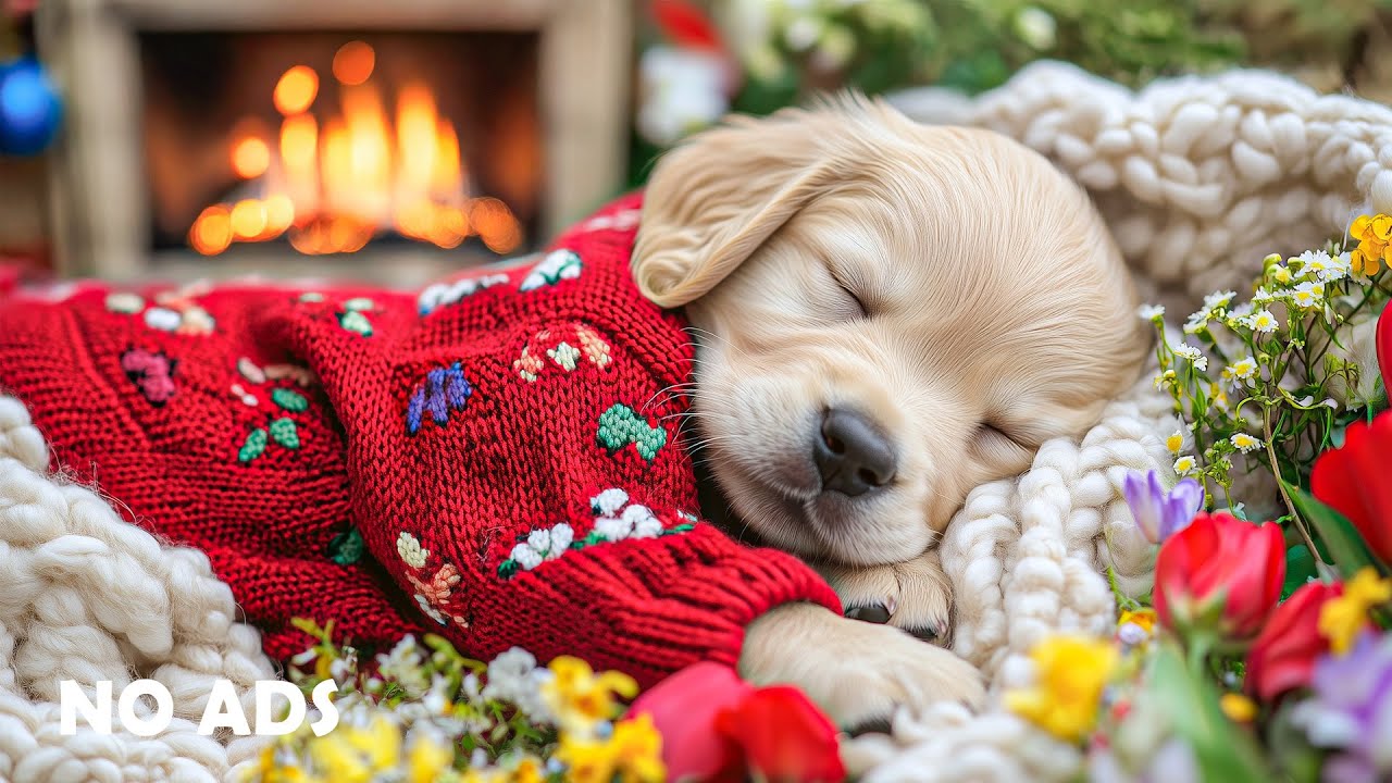 Музыка для глубокого сна собак 12 часов 🐶🌸 От тревоги разлуки 🎵 Щенки спят спокойно 💖