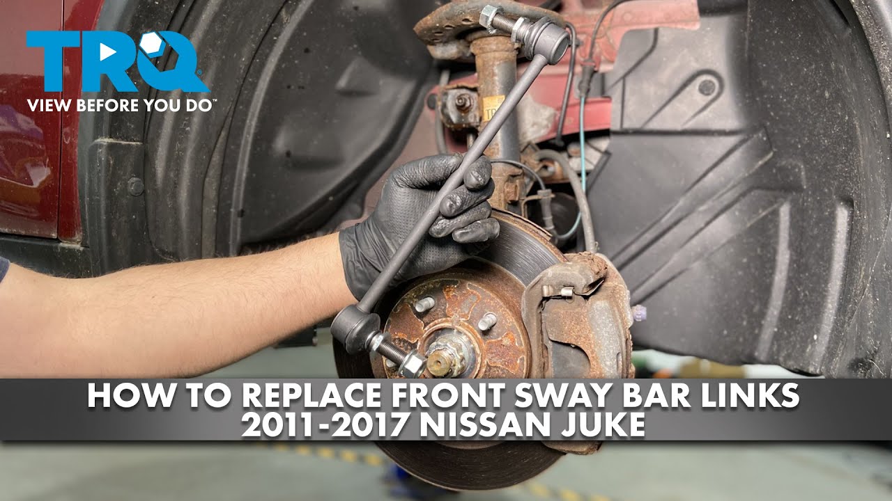 Как заменить передние стойки стабилизатора поперечной устойчивости на Nissan Juke 2011-2017
