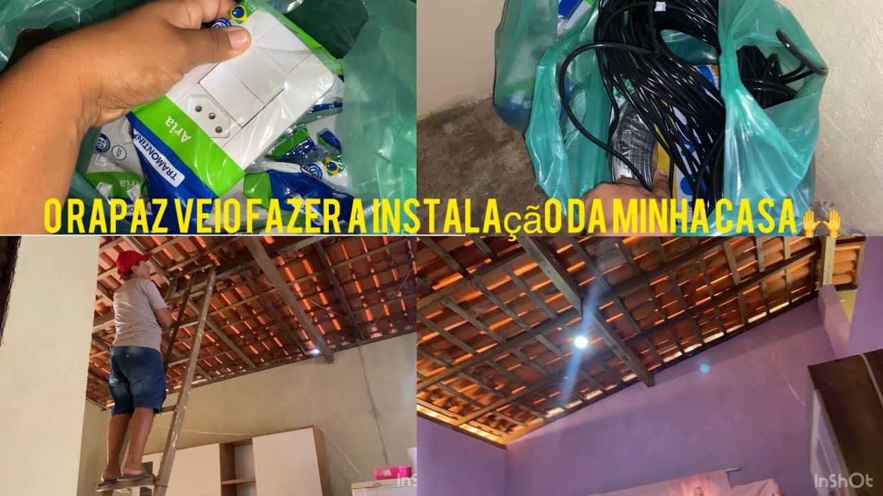 FAZENDO A INSTALAÇÃO NOVA DA MINHA CASA GRAÇAS A MEUS INSCRITOS 