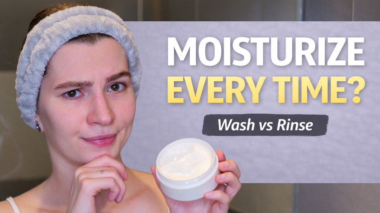 Do You Need Moisturizer After Rinsing Your Face or Only After Washing?