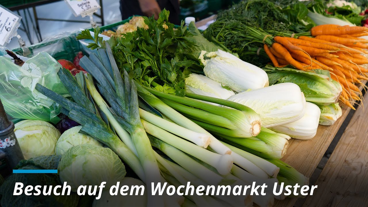 Besuch auf dem Wochenmarkt Uster