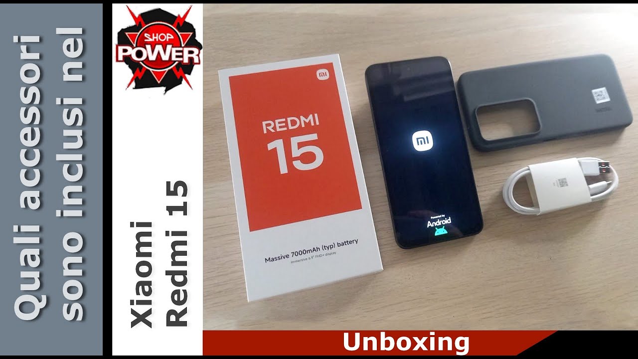 Quali sono gli accessori giusti per lo Xiaomi Redmi 15. Unboxing Ita by MaxyShopPower