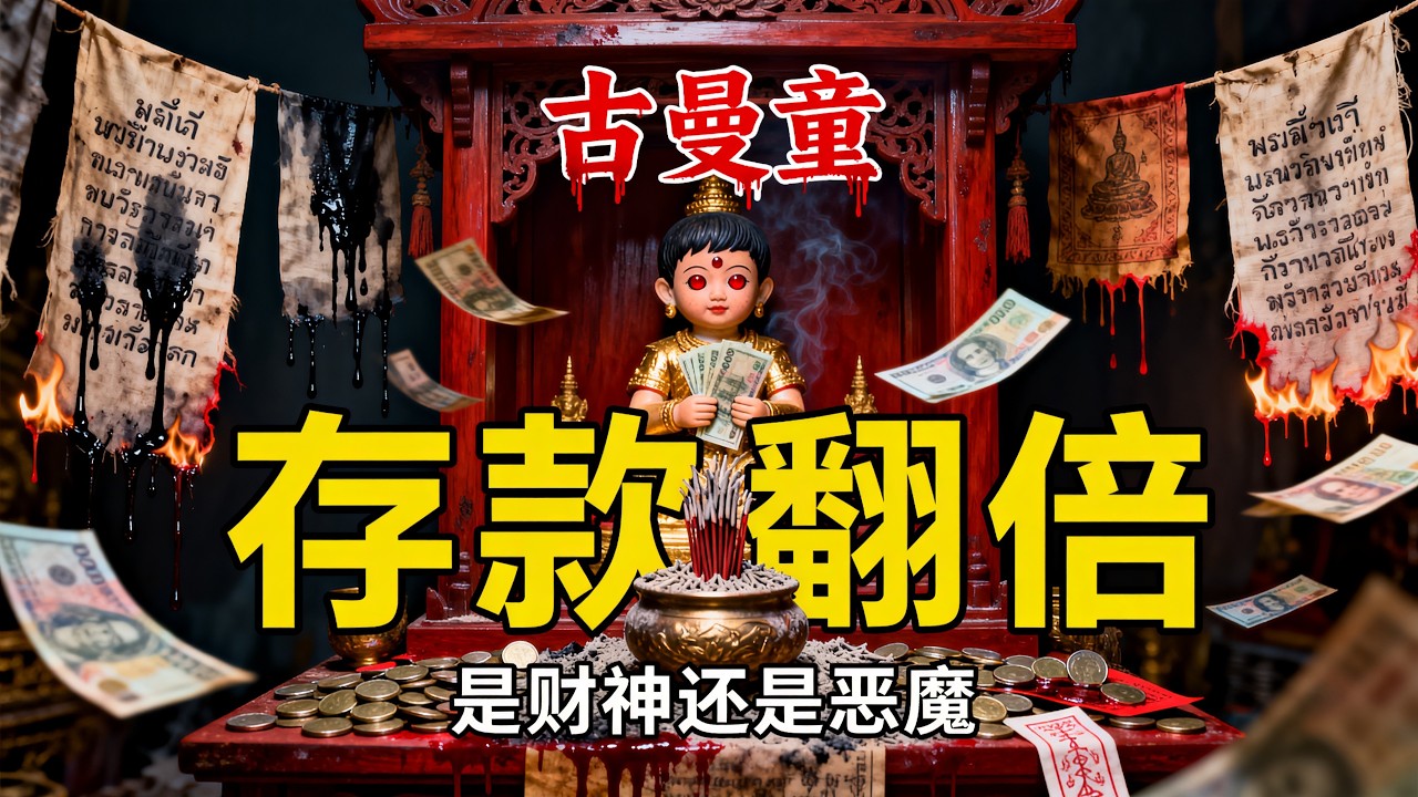 【泰國禁忌】生意慘賠供請古曼童，存款翻倍！揭開內幕，你供養的是財神還是惡魔？