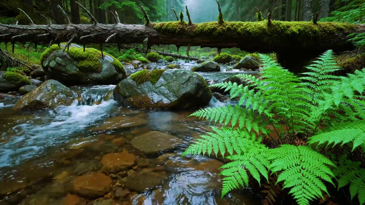 Calming Forest Ambience, Birds Singing Beautiful Stream Sounds for Deep Sleep🌿 Study Focus, Medicine