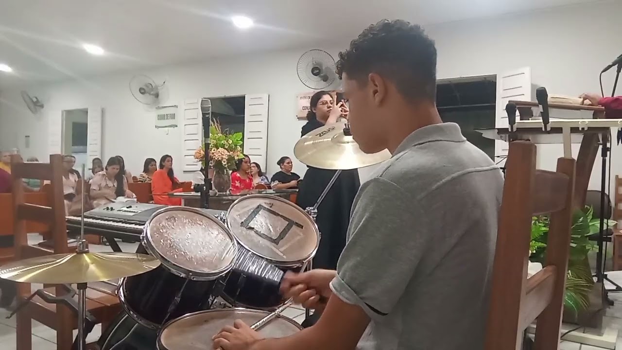 HINO 198 DA HARPA CRISTÃ - DRUM CAM | BATERIA 
