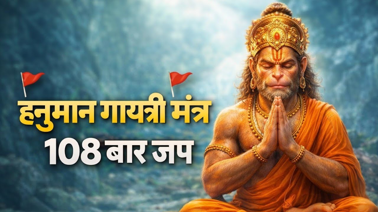 हनुमान गायत्री मंत्र 108 बार | ॐ आञ्जनेयाय विद्महे | Hanuman Gayatri Mantra | Tuesday Special