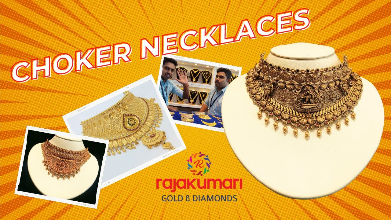 അതിമനോഹരമായ ചോക്കർ നെക്‌ലേസുകൾ കാണാം. Choker Necklace Collections