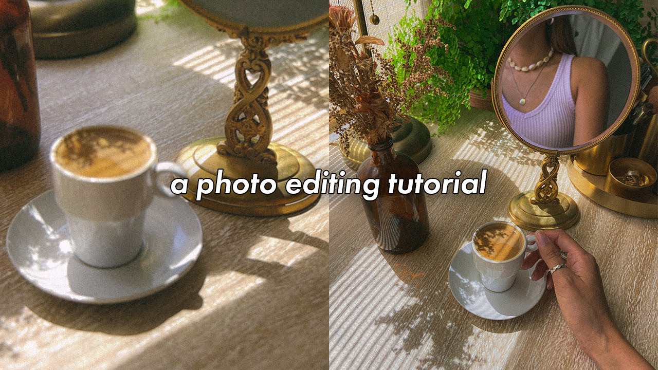 a photo editing tutorial on my visual aesthetic