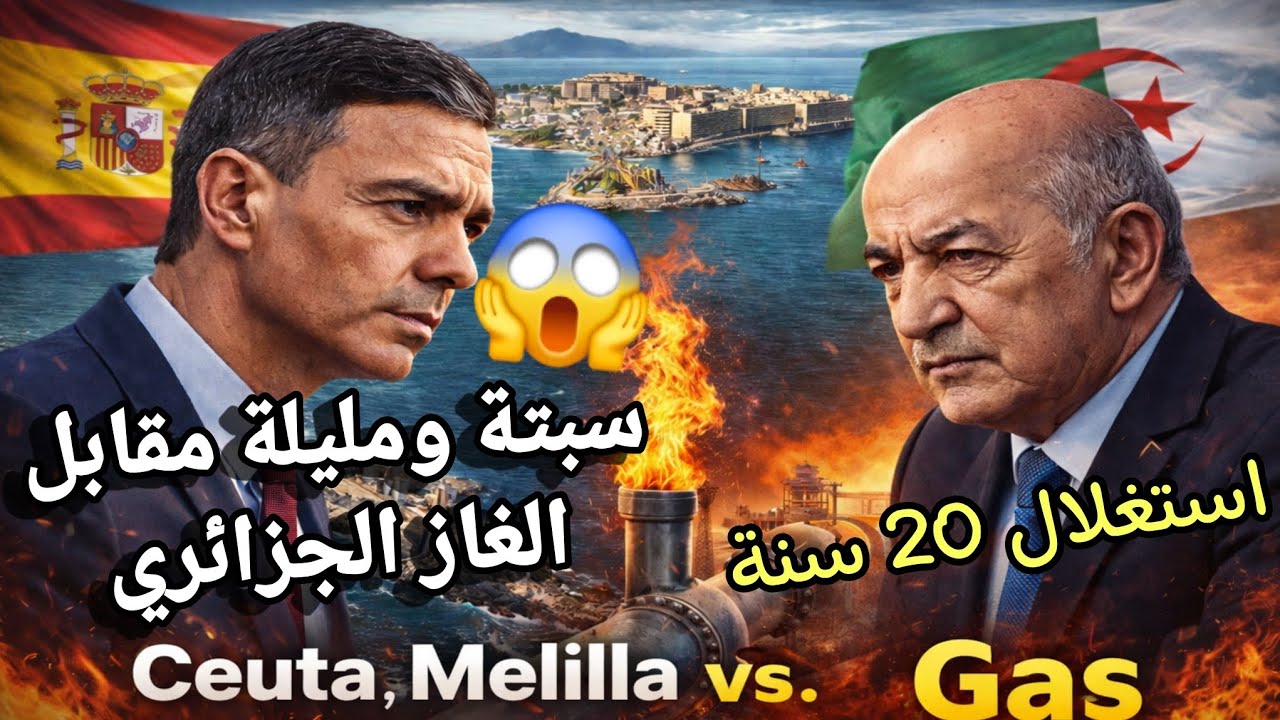 الجزائر تتحرك عسكريا ضم الأراضي الجزائرية اسبانيا تعرض على تبون إدارة سبتة ومليلية مقابل الغاز 