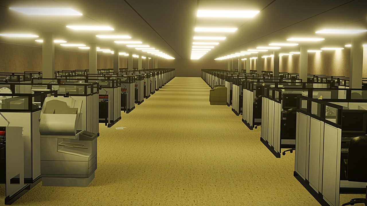 Office Liminal Space | Test Animation