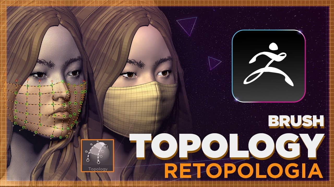 Como fazer retopologia usando o Brush Topology | ZBrush Tutorial #055