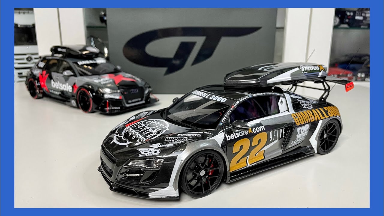 1:18 Audi R8 Gumball 3000 (Jon Olsson) - GT Spirit [Unboxing]