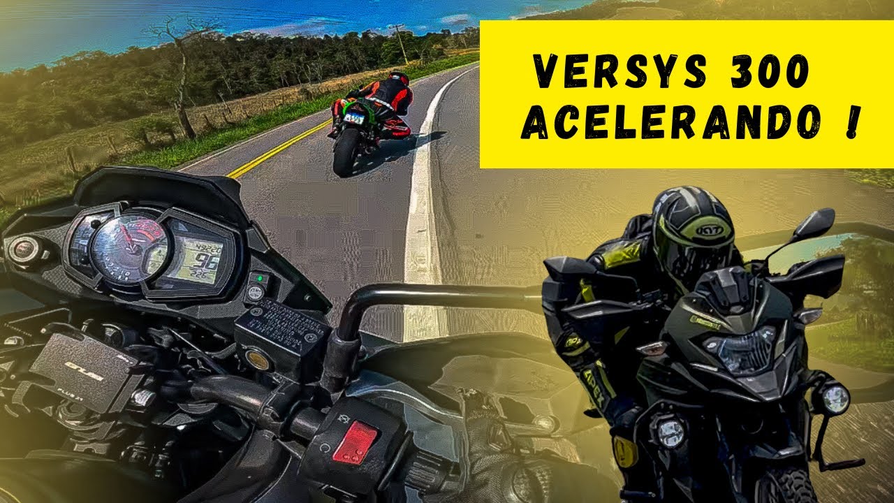 FUI DE VERSYS 300 PRO ROLÊ RACE - ESCAPAMENTO ESPORTIVO VERSYS 300 X ! Top Speed Versys 300.