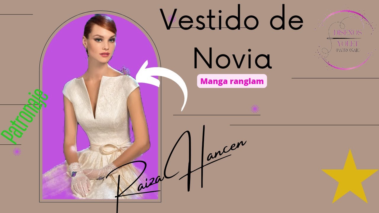 🔴COMO PATRONAR VESTIDO DE NOVIA, CORTE RANGLAM
