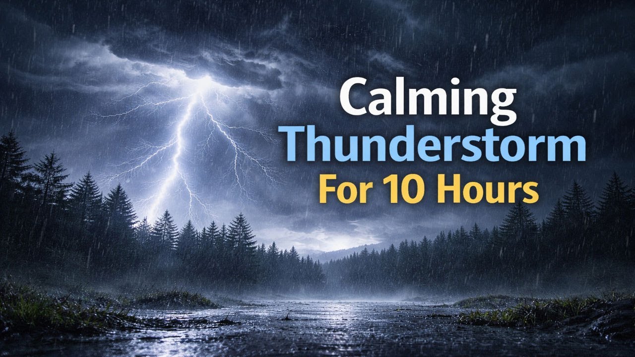Calming Thunderstorm For 10 Hours!