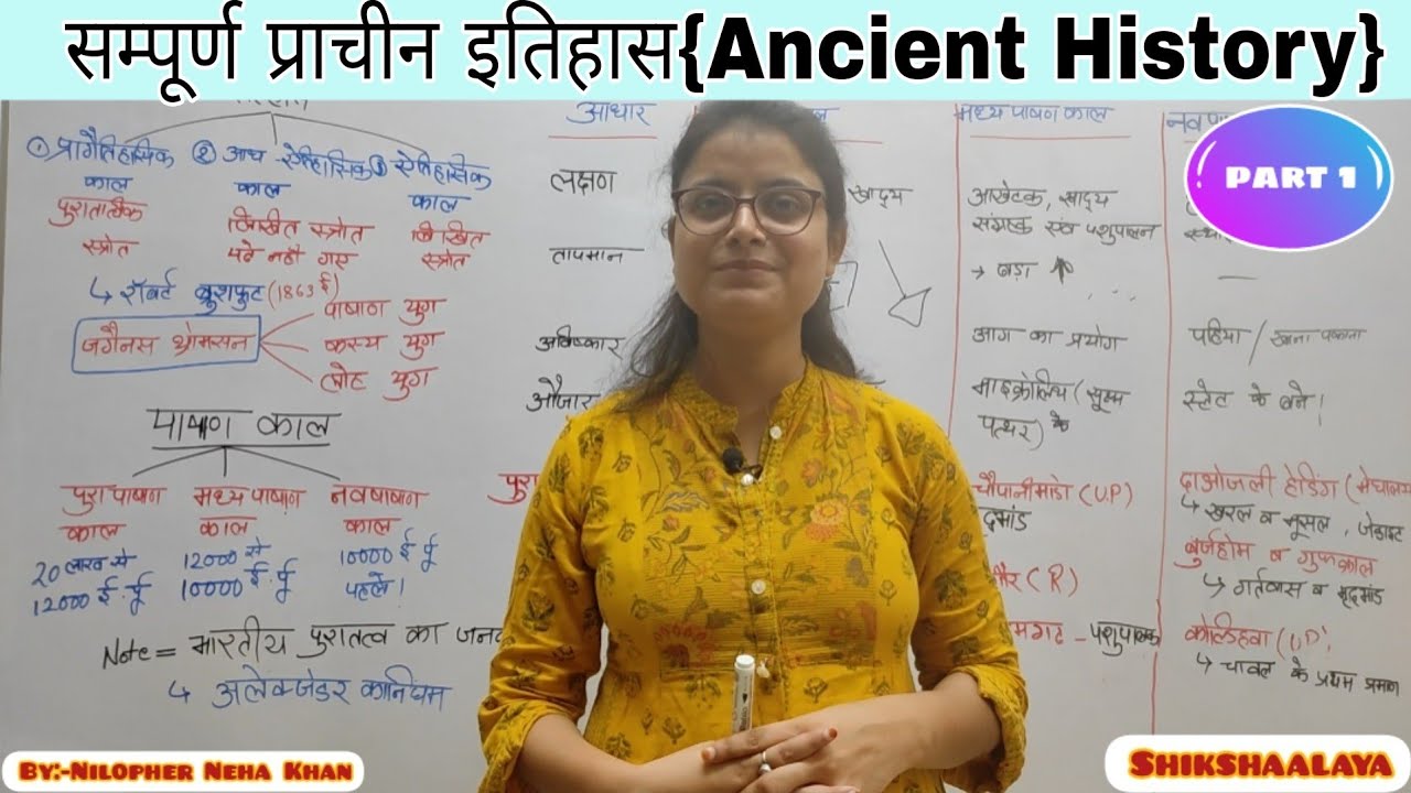 प्राचीन भारत का इतिहास/प्रागैतिहासिक काल/पाषाण काल | Ancient History |NCERT|UP-PGT/TGT|CTET|DSSSB|KV
