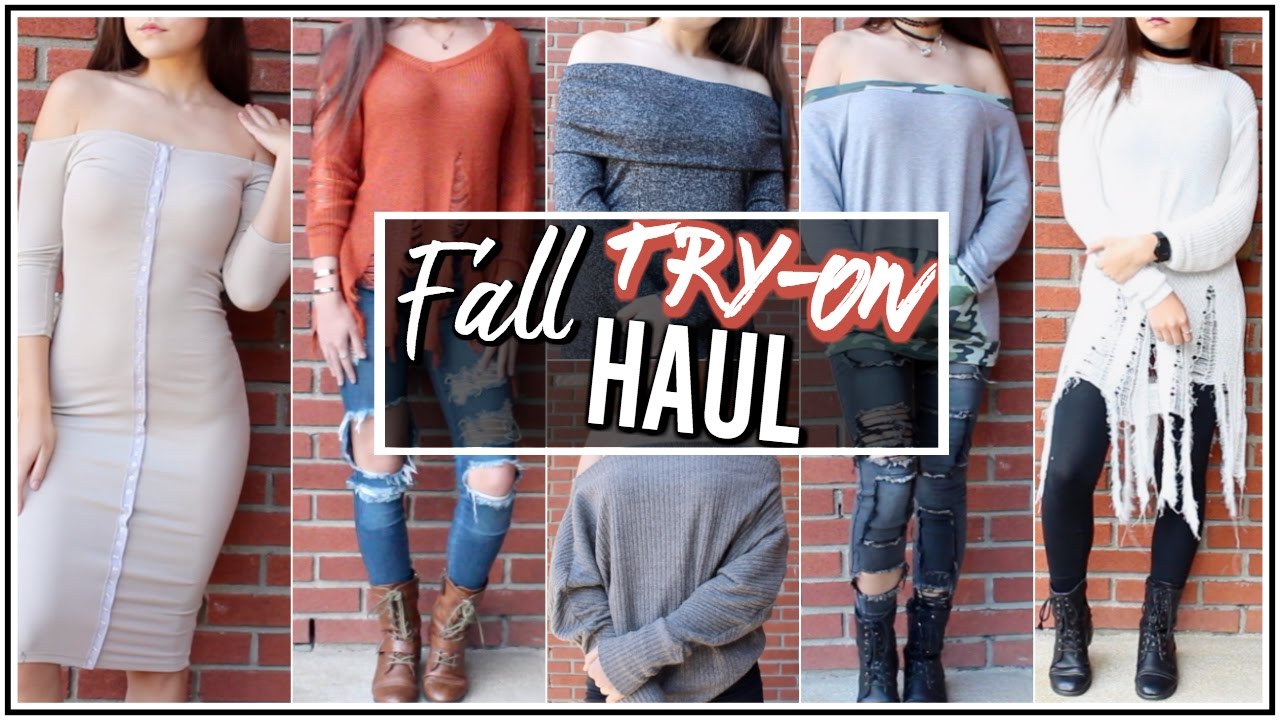 Fall Fashion Nova TRY-ON Haul ♡ Jeans, Sweaters, etc.! ♡