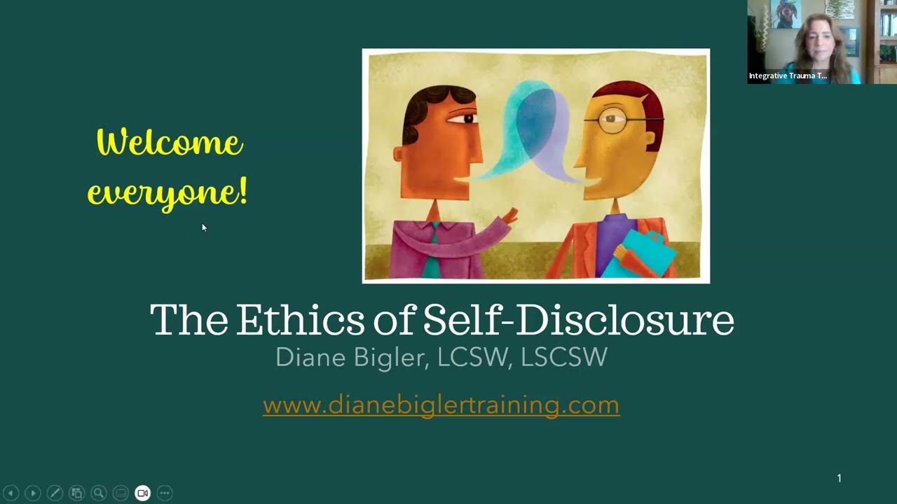 Ethics of Self Disclosure