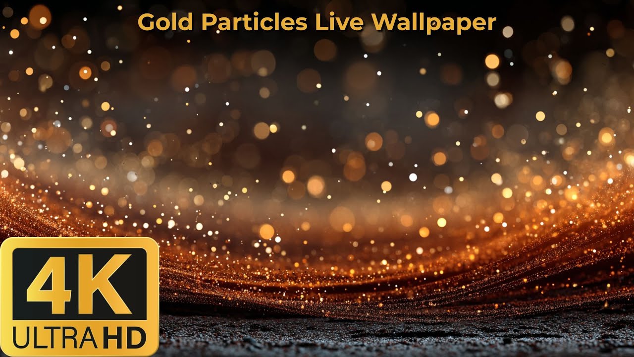 Gold Particles 4K | 25-Min Seamless Loop (Silent Aesthetic Background)