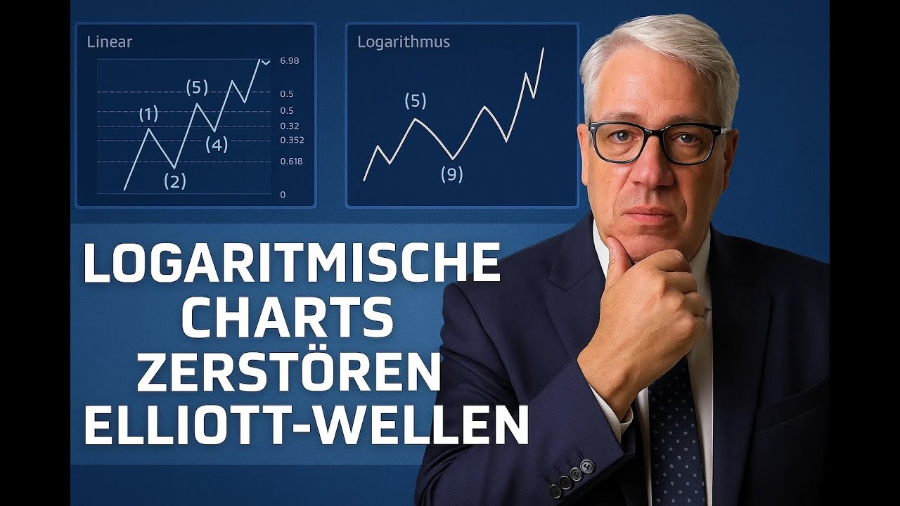 Die t&ouml;dliche Falle: Elliott-Wellen im logarithmischen Chart &ndash; so ruinierst du jede Analyse