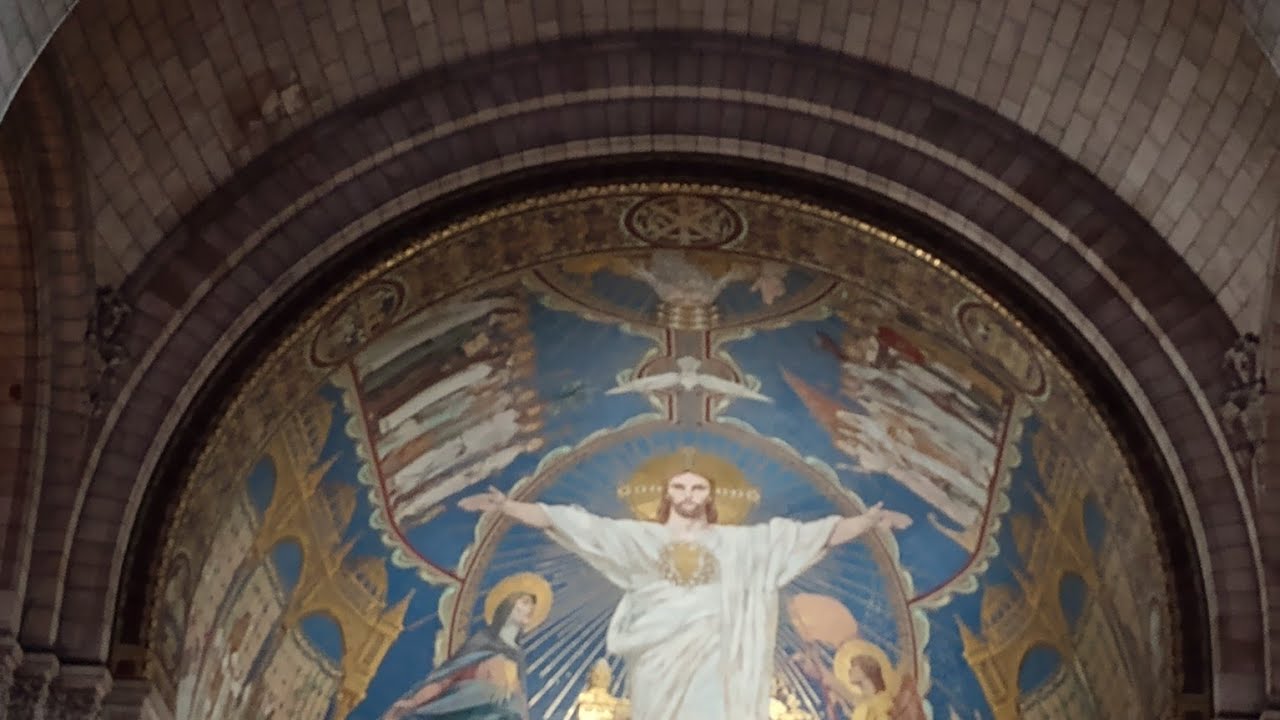 Paris 2024  Montmartre  . The Tower Of Basilique Du Sacré Coeur de Jésus Christ  .  Panoramic View