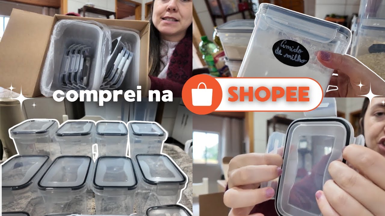 Comprei POTES de Organização e TRANSFORMEI minha Cozinha! 😍✨