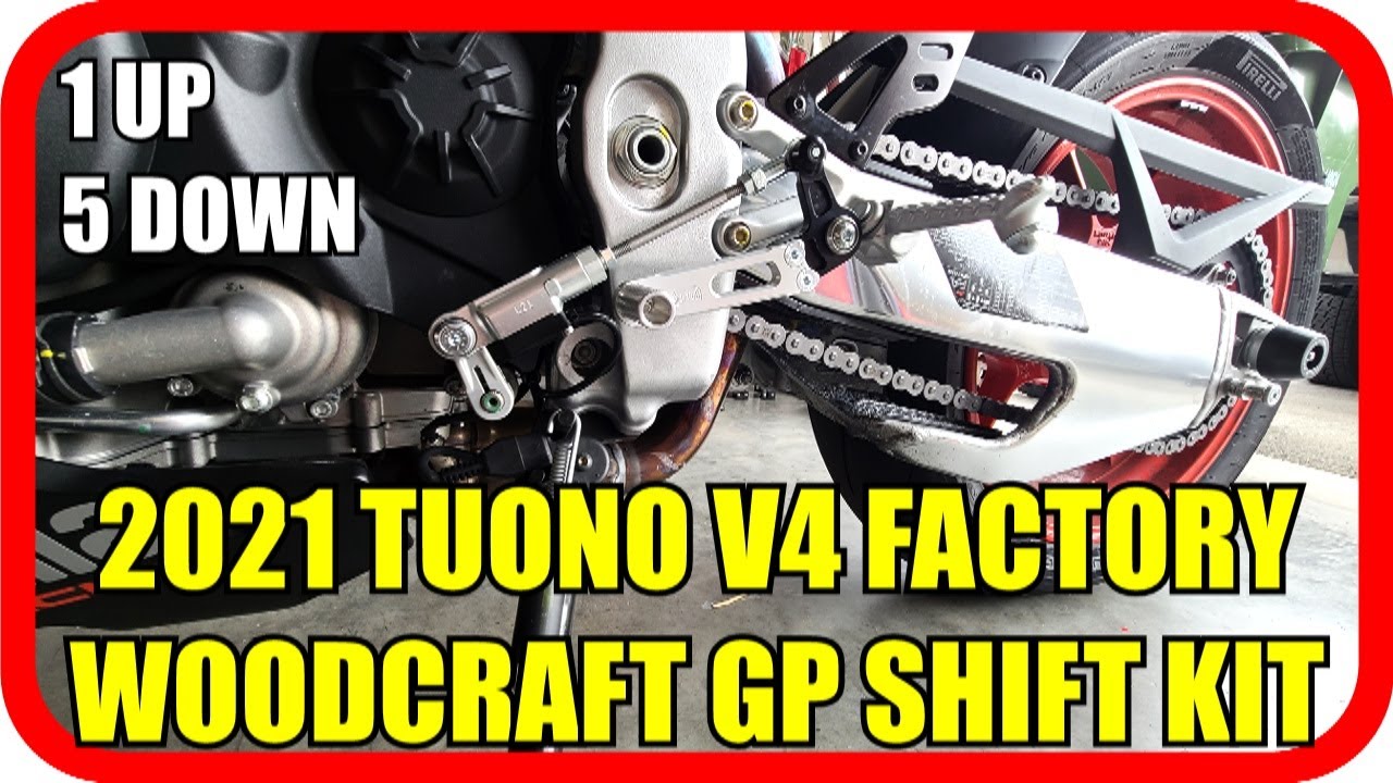 Woodcraft GP Shift Conversion Kit Installation - 2021 Aprilia Tuono V4 Factory