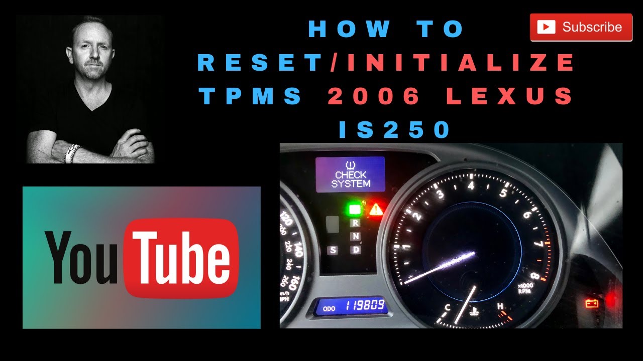 How to Reset Initialize 2006 Lexus IS250 TPMS